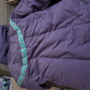 Nike ACG Purple Puffer Jacket with Green Trim